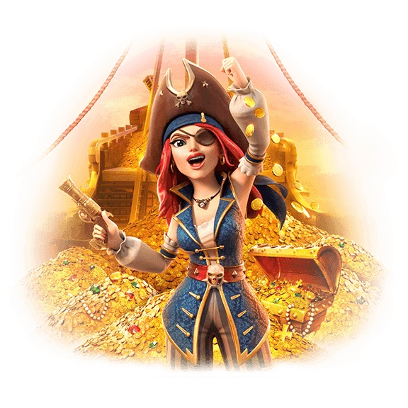 赏金女王角色与冒险主题画面